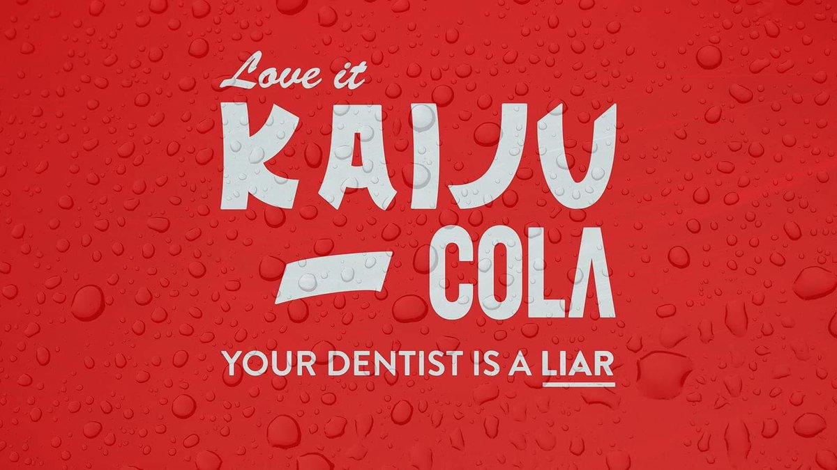 davescook's tweet photo. STAND BY FOR A WEEK OF IMPORTANT CORPORATE MESSAGING FROM THE KAIJU COLA MEGACORP, EACH NIGHT @ 6PM UK.
*failure to consume corporate messaging published by the Kaiju Cola Megacorp may** result in lack of attractiveness, penis shrinkage, and loss of social status
#killtopia2 https://t.co/aGpM4BOVb8