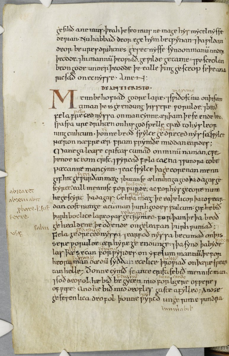 ParkerLibCCCC's tweet photo. #ParkerAdvent2018 Days 1-3: In a shameless act of catch-up, here's a trio of copies of text for the First Sunday in #Advent in three #Parkerian collections of #OldEnglish #Homilies (#CCCC302, #CCCC188 & #CCCC178)
#AdventCalendar #medievaltwitter #AngloSaxonAdvent #twitterstorians https://t.co/1IF15RZ9mT
