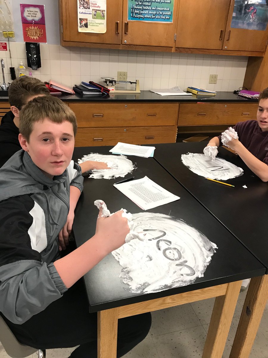 morrea123's tweet photo. Using shaving cream to understand the Periodic Table? Yes!!! #8thGradeScienceRocks @greecearcadiams @mrlumb @mikejferris2 @GreeceCentral @stefanie0124 @13KarynP13 https://t.co/ZZkZvipSBZ