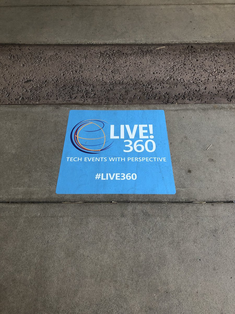 oliveriod's tweet photo. This is my first Microsoft Live! 360 attendance and it’s been great so far. Count me in for next year! #live360 #live360events https://t.co/4g5X9AT9hc