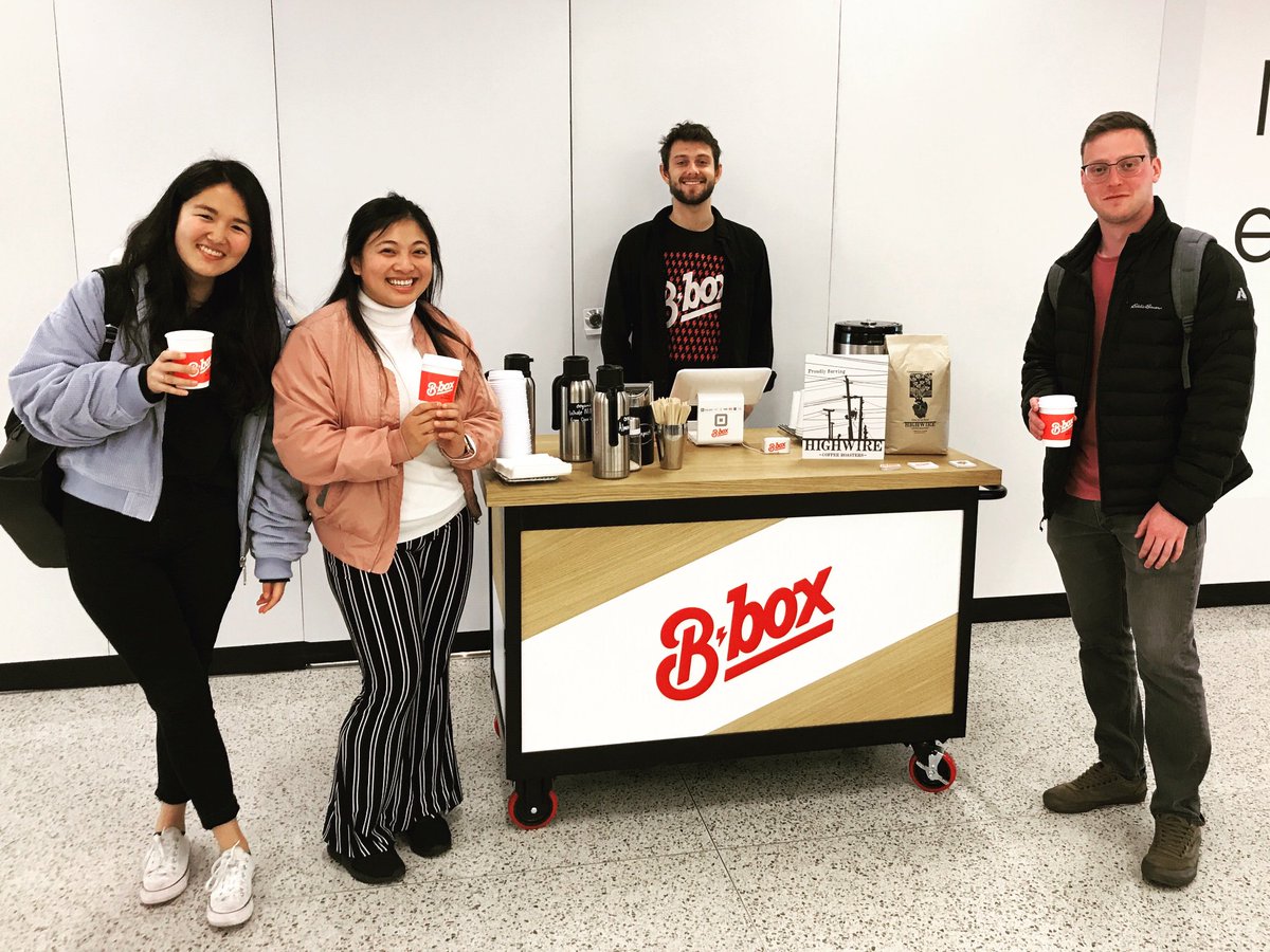 Bbox_cafe's tweet photo. Loving Bbox? Let your friends in on the buzz. Come out to our coffee cart and when you purchase your first cup, your second is on us! | M-F 8 AM-12 PM | #ShareTheNews #ShareTheBrews #BboxRising https://t.co/7rkmkfeCoK