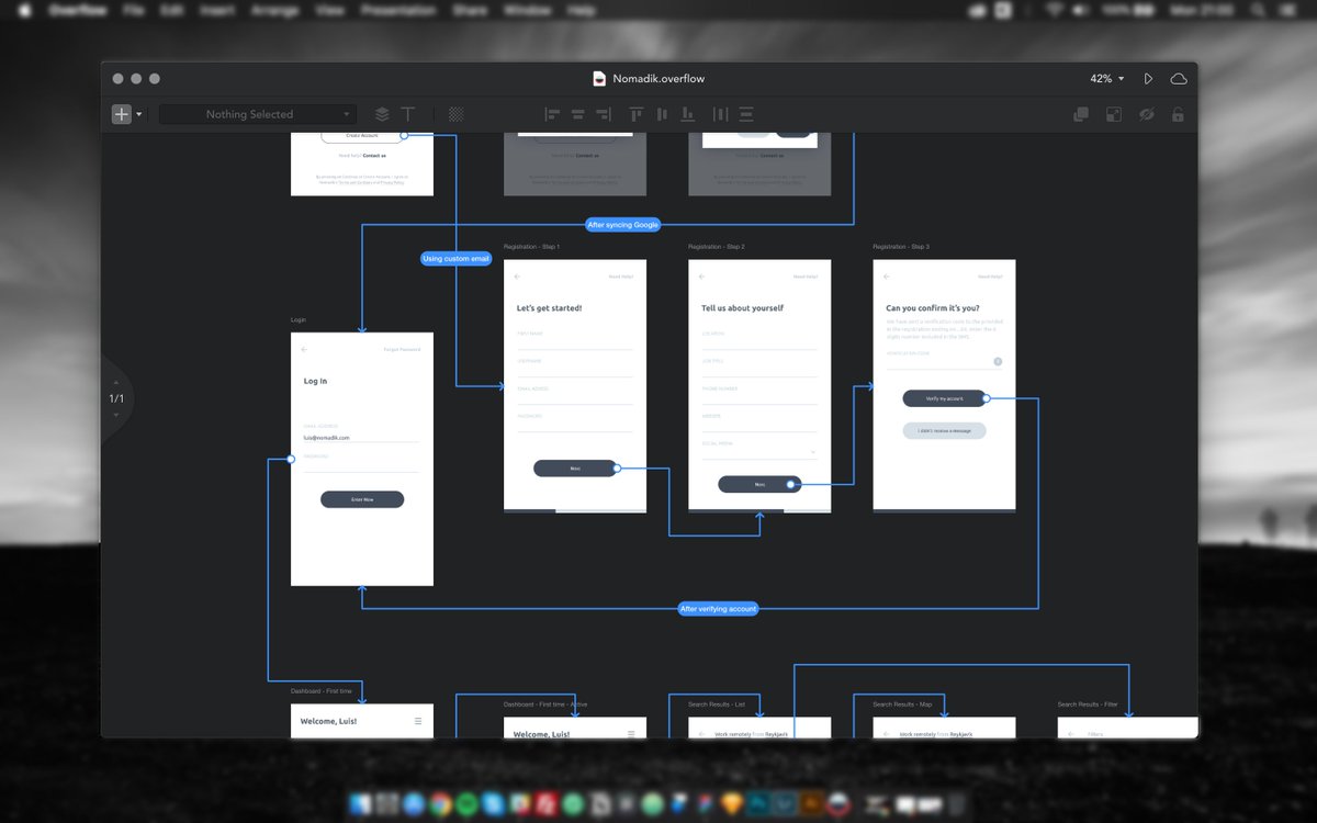 luigiht_'s tweet photo. Really impressed with @overflowapp, really easy to use app to create user flows and loving the integrations with Sketch and Figma. How long until @framer integration can be a thing? :) #getoverflow https://t.co/DZzxCJXw8r