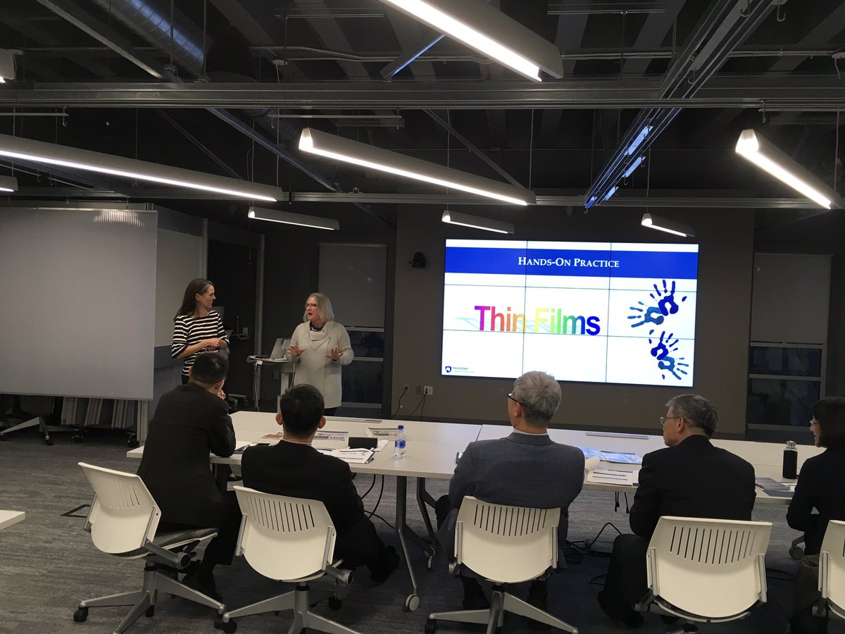 qualitytalkpsu's tweet photo. Quality Talk  enjoying a visit with our friends from #NationalTaiwanNormalUniveristy @PSU https://t.co/mIlKH8B27P