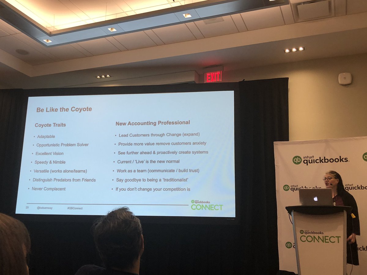 Joe_Dimacuha's tweet photo. “If you dont change, your competitor will change - be like the Coyote” Adaptable @balsamway #QBCONNECT #greatsession https://t.co/DT96gMnt7A