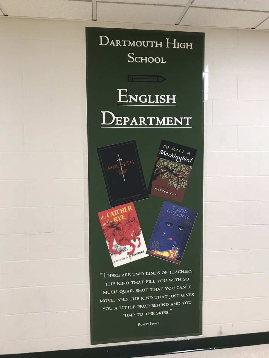 Mr Lima On Twitter New English Department Banner In The C Floor