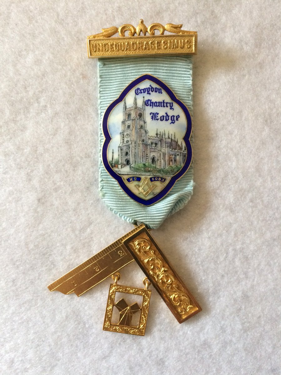 MasonicDesign's tweet image. Recent PM Jewel reproduced from a beautiful original Jewel for 
Croydon Chantry Lodge