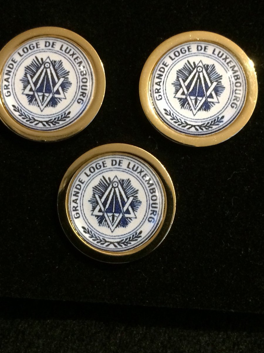 MasonicDesign's tweet image. Cufflink sets and pins
Grande Loge De Luxembourg