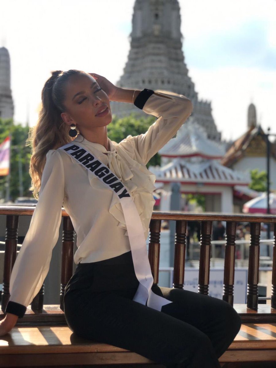 FC_LariT's tweet photo. Y asi empezó la competencia, nuestra reina hoy visitó un templo así de elegante! Divinaaa siempre 👌🏻 #MissUniverse #MissParaguay #MissUniverso #MissUniverso2018 #MissUniversoParaguay  #BelenAlderete 😍🇵🇾💕 https://t.co/Yu4rwxhsc9