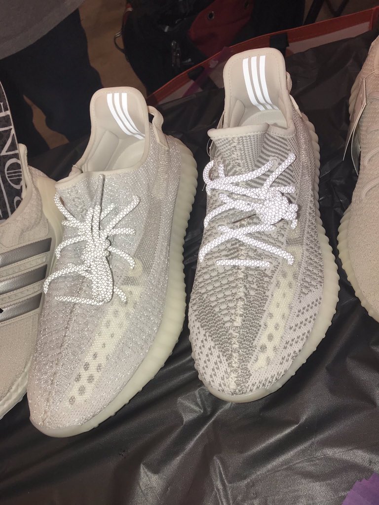 yeezy static reflective and non reflective