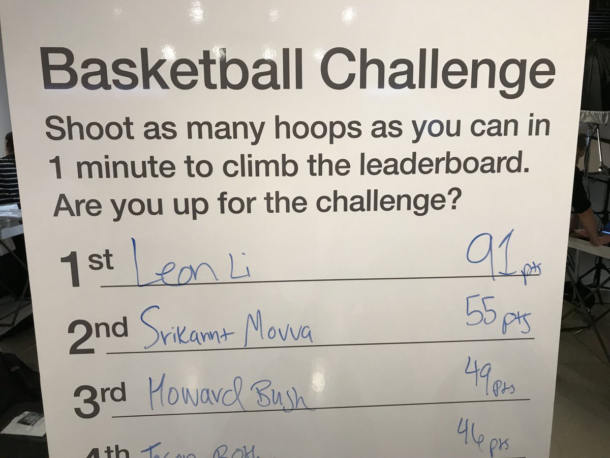 ducotweets's tweet photo. The score to beat is now 91 points! Think you can do better? Try the Duco Basketball Challenge at #WatersUSA. Only a couple of hours left… https://t.co/92joyOr991