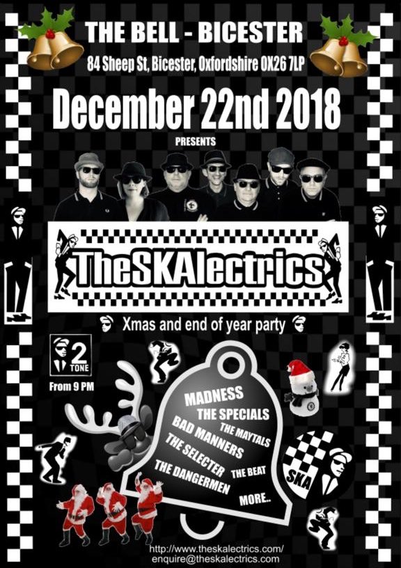 Another date for your diary. The Skalectrics Christmas party at The Bell in Bicester on 22nd December.