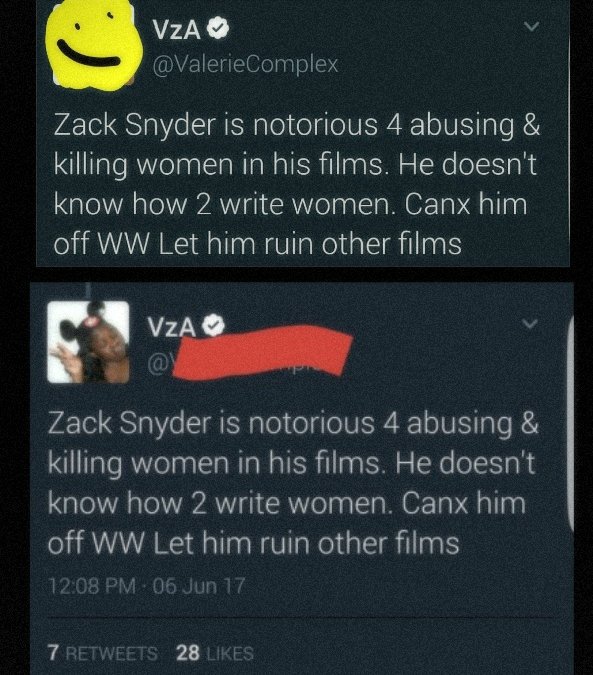10). The Screenshots, and receipts that show how toxic the internet has become #10 #ZackSnyder