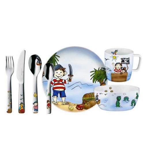 Barnset's tweet image. Auerhahn barnsets tillverkad av porslin och rostfritt stål 18/10 på Barnset.se. Presenttips: fri personifiera med namn gravyr i barngaffel, kniv, sked och tesked. Se: barnset.se/sv/m/13/auerha…