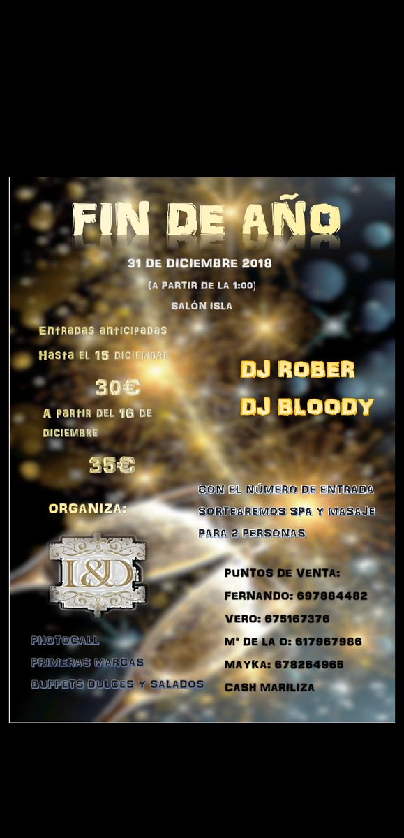 Entradas ya a la venta...aprovecha la promo hasta el 15 de diciembre..os esperamos!!!!!