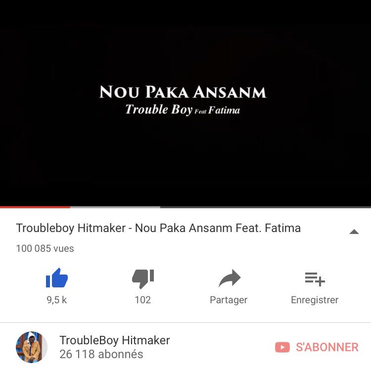 hitroubleboy's tweet photo. 100 000 dja Thank you 🙌🏾 #NoupakaAnsanm ft @fatiful  prod by @samybeatz  #album #PNPPY https://t.co/nmM8jy9yrj