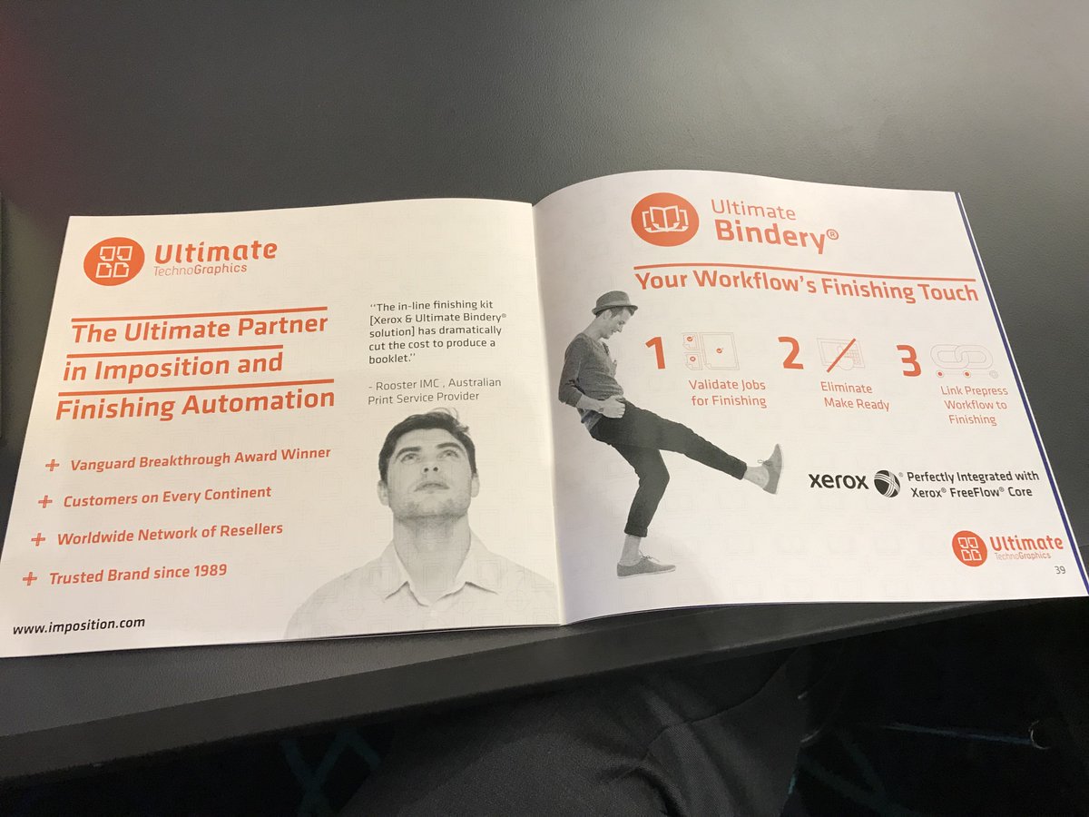 PrintImposition's tweet photo. The doors of the Fuji Xerox Premier Partner Conference are now opened! Make sure to visit us at booth #8 to learn how the integration of Ultimate Bindery® and @Xerox FreeFlow® Core can be beneficial to you.

@fujixeroxau #printing #print #finishing #automation #bindery https://t.co/5Xw3fNCfhX