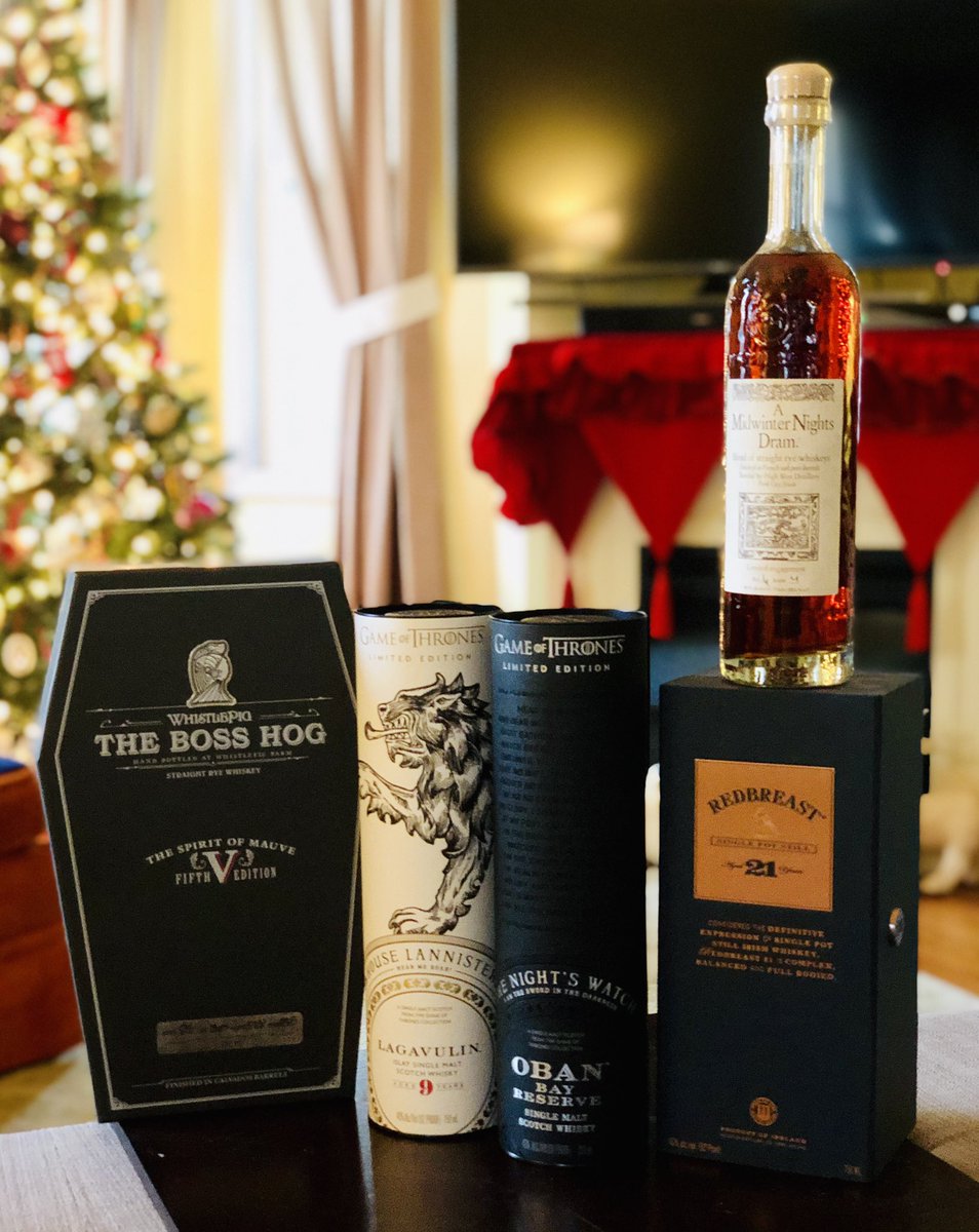 Huzzah to Christmas shopping for oneself at <a href="/tandcwines/">Town and Country</a> in Easton, Md! <a href="/WhistlePigRye/">WhistlePig Whiskey</a>, @LagavulinWhisky, <a href="/ObanMalt/">Oban Single Malts</a>, <a href="/DiageoGB/">Diageo GB</a>, <a href="/Diageo_NA/">Diageo North America</a> @Redbreast_US, <a href="/Pernod_Ricard/">Pernod Ricard</a>, <a href="/drinkhighwest/">High West Distillery</a> - very Merry Christmas indeed! Thank you!