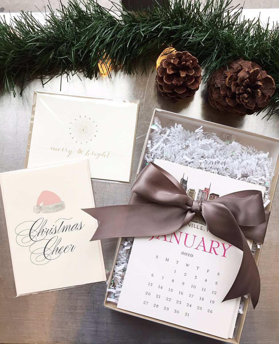 Send along a little something this holiday season 💌 - we’ve got new <a href="/thedottedlineTN/">troylovesglitter</a> cards &amp; calendar sets.