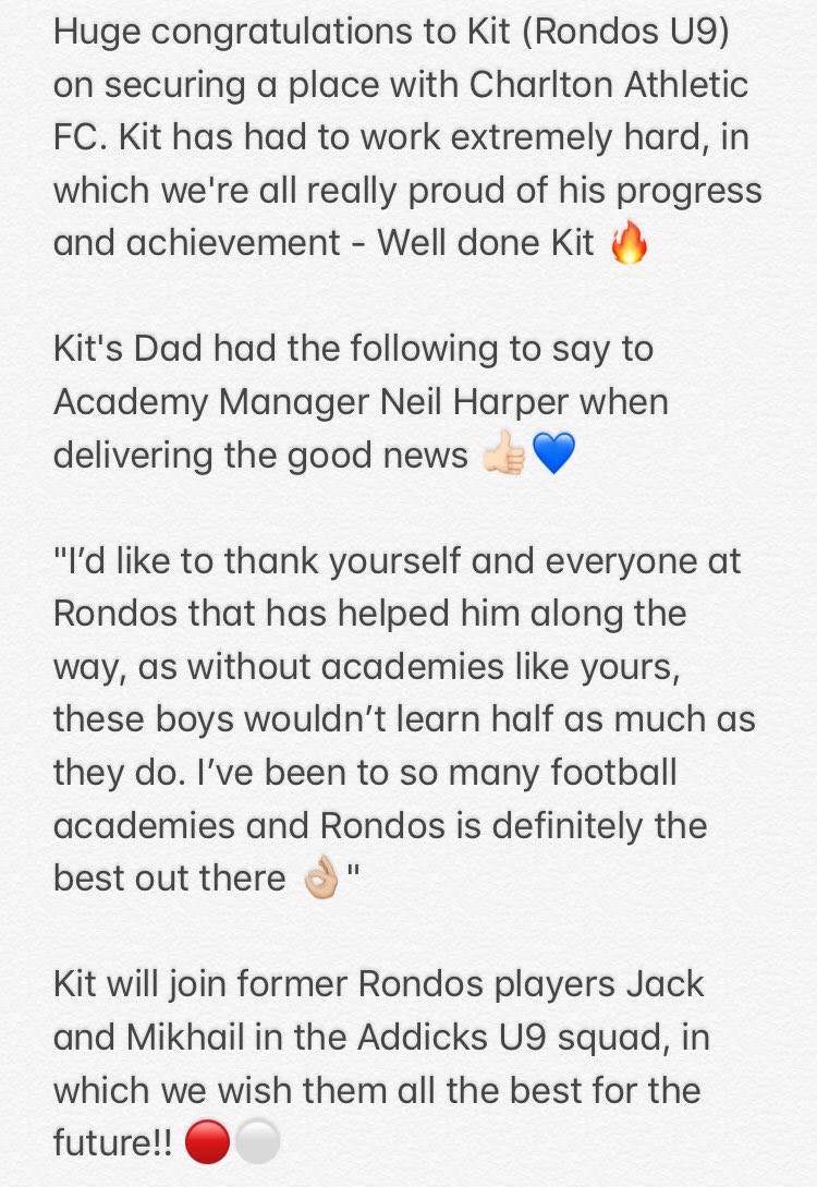 RondosAcademy's tweet photo. PRO SIGNING!! ⚽
#ProSigning
#RondosMoments
#RondosPathway
#BeTheBestYouCanBe
#PlayTheRondosWay
#PlayerDevelopment https://t.co/WXYy0v1Kk1