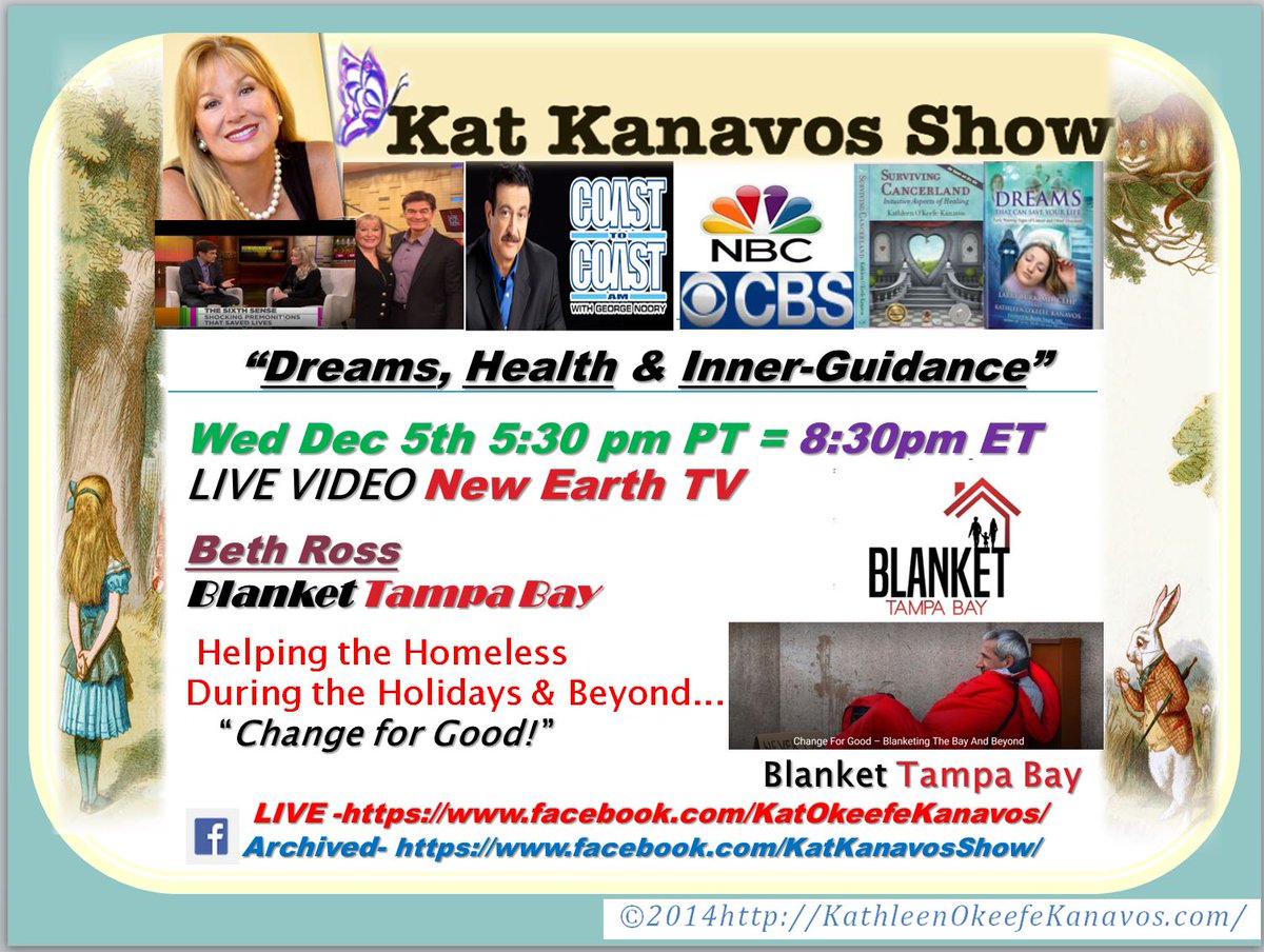 KathleenKanavos's tweet image. #BethRoss #BlanketTampaBay #BIZCATALYST360 #DennisPiticco #KatKanavosShow #PatriciaCagganello #Homeless

Join us LIVE to see &amp;amp; hear how Beth Ross is heading the Blanket Tampa Bay Program for the homeless. Watch LIVE @5 Here: facebook.com/KatOkeefeKanav…