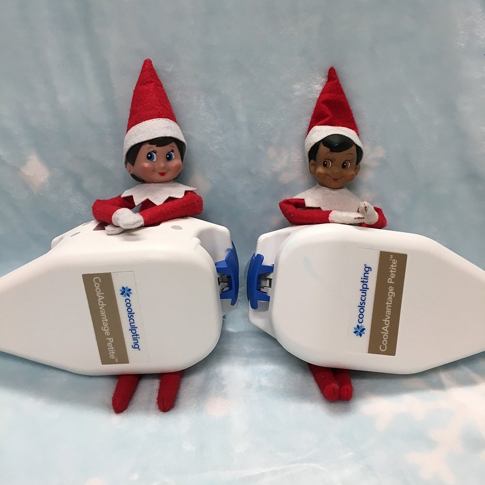 Peppermint and Buddy are getting CoolSculpting together! Get some CoolSculpting with your better half or come in and get Dual CoolSculpting sessions! ow.ly/kPZW30mQMp0 #cute #omg #coolsculpting #elfonashelf #premierbodyshaping #chubackmedicalgroup