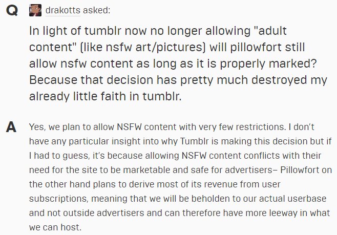 From @Pillowfort_io  something for everyone to consider. $5 is nothing, I bet most of you spend more than that on doujin and merch.