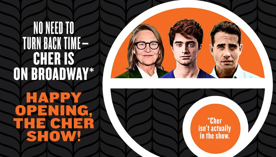 Happy Opening to <a href="/TheCherShow/">The Cher Show</a>! #LifespanofaFact
