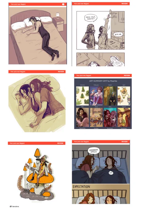"Sensitive content" according to tumblr dot com 
