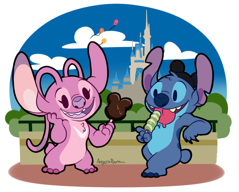 AngoraRam's tweet image. Hanging out in #Disneyland ! Gotta love those Mickey ice creams 🍦

#stitch #liloandstitch