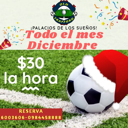 OldTraffordEc's tweet photo. ¡Todo el mes de DICIEMBRE! 😳
Canchas valor de la hora $30
👉Llámanos y reserva: 6003606 - 0984458888👈 https://t.co/SqHHr6hr00