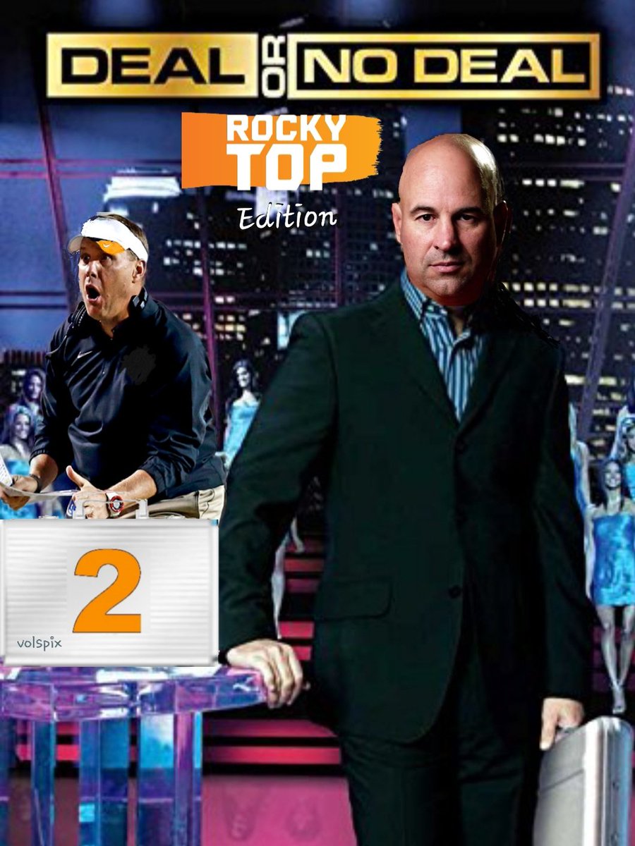 VolsPix's tweet photo. #DealOrNoDeal #TNedition ππ
@CoachJPruitt #HireFreeze
#GoVols #VFL #PoweredByTheT #RockyTop #VolsPix πΆοΈβͺ
Tell the Banker to come off more Money!! We want Freeze!! Deal!.
@VolRumorMill π https://t.co/IO7qpLxU8b
