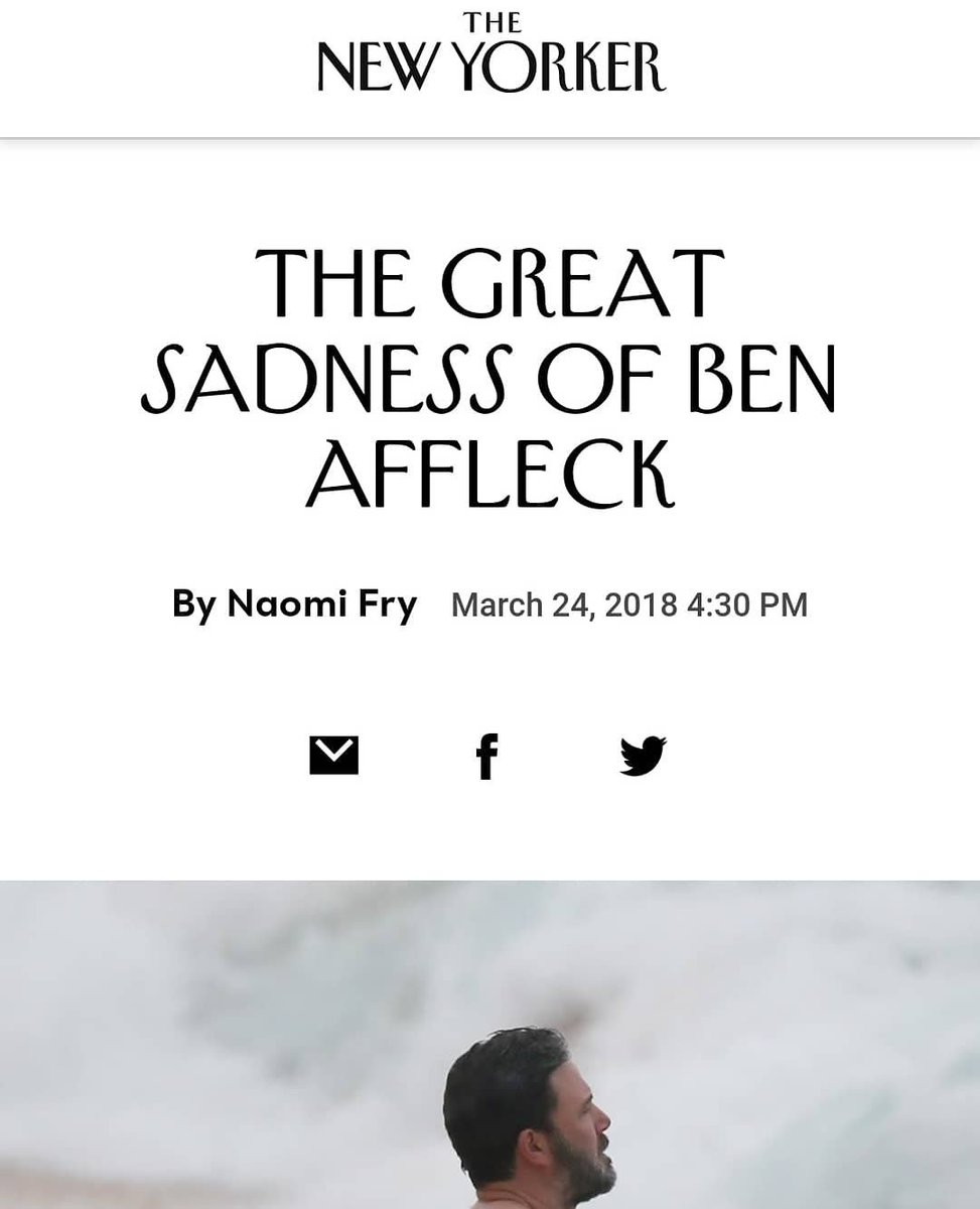 19). The Screenshots, and receipts that show how toxic the internet has become #19New Yorker magazine staff writer Naomi Fry showing us the double standards of body shaming #BenAffleck