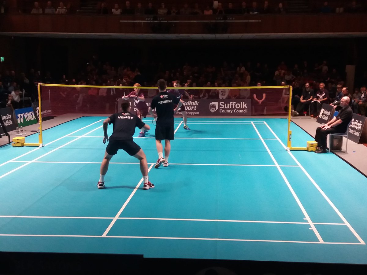 Wonderful night of top level #badminton at #Ipswich Corn Exchange this evening with <a href="/SuffolkSaxons/">Suffolk Saxons</a> &amp; <a href="/lborouniversity/">Loughborough University</a> . Congratulations to all involved especially @AC_Leisure and <a href="/SuffolkBA/">Suffolk Badminton</a> #GoSaxons