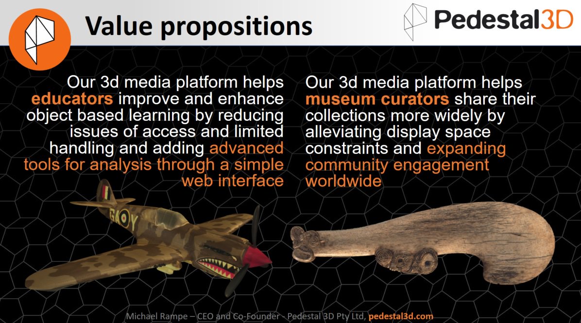 austhistomuseum's tweet image. Jane from @AustHistoMuseum has had great fun working on a number of projects with the AMAZING Michael Rampe from #Pedestal3D . His talk at #TheKnowledgeableObject touched on some of the #OBL work he creates with museums &amp;amp; collections - such a brilliant platform 💀🏺🗼
