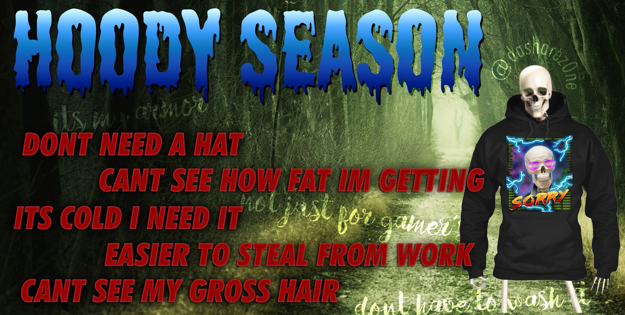 HOODIES OF ALL SHARE Z0NE SHRITS NOW AVVAILABLE "PAY MORE AND STAY WARM" https://t.co/2a8ZZ2SYGp