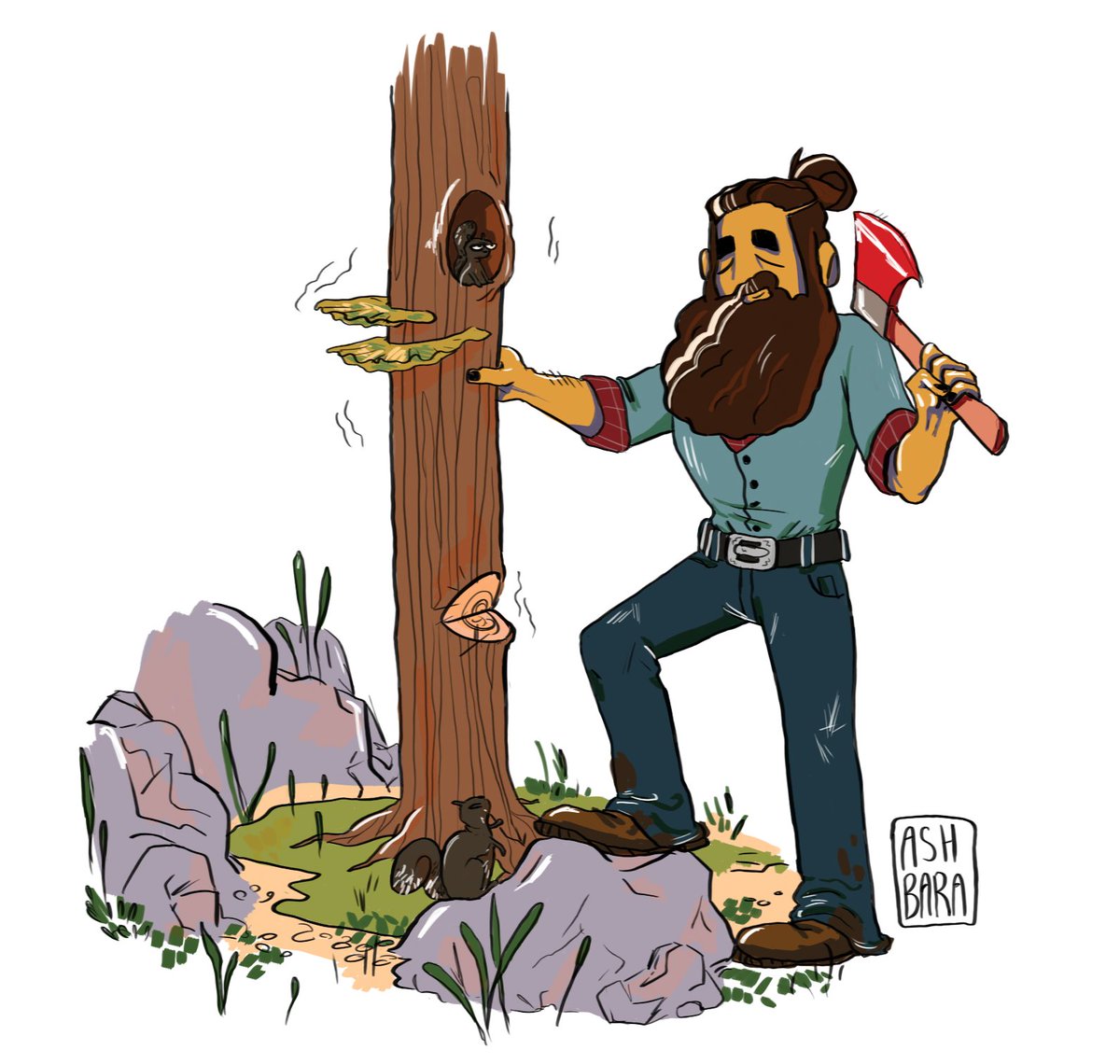 LeafNinjaAsh's tweet photo. #characterdesign I was doing for #beardaday on my instagram https://t.co/OoeL7qi77A