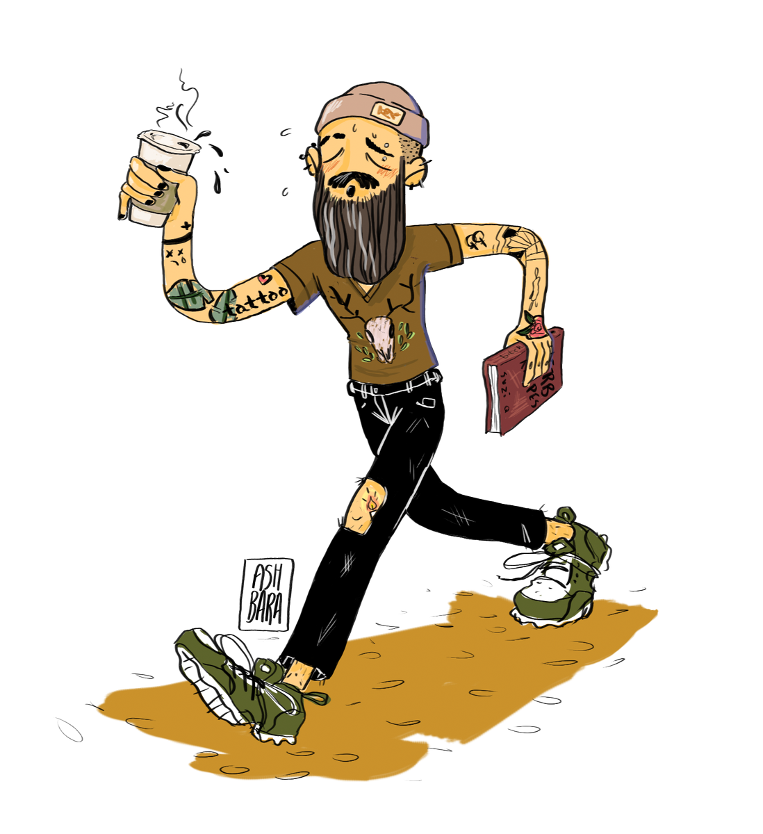 LeafNinjaAsh's tweet photo. #characterdesign I was doing for #beardaday on my instagram https://t.co/OoeL7qi77A