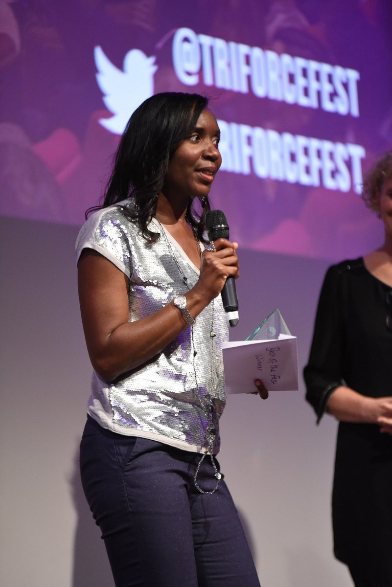 hazpics's tweet photo. The very talented @cebohon1 receiving the "Best of the Fest Award "  at the @TriForceEvents 2018  for the film "Some Sweet Oblivious Antidote" . #triforcefest #Director #shortfilm @BAFTA  #bafta #diversity @JimmyAkingbola @TriForceFest https://t.co/5yYYCxsbpt