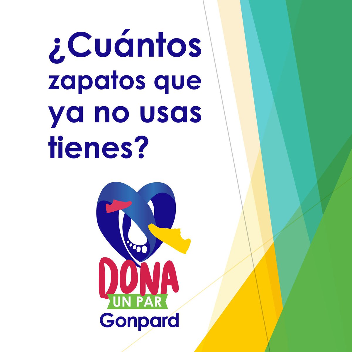 gonpard_mexico's tweet photo. No eres lo que tienes, eres lo que das #DonaUnPar
Dona tus zapatos y ayuda a quienes más lo necesitan.
Centros de acopio
Zapaterías Gonpard:
Zapaterías Flexi:
@UltraRadioPue
@FordRivera
@TelevisaPuebla
@InvolucratePUE
@ElPilarCasas https://t.co/Tou3nzqGjq