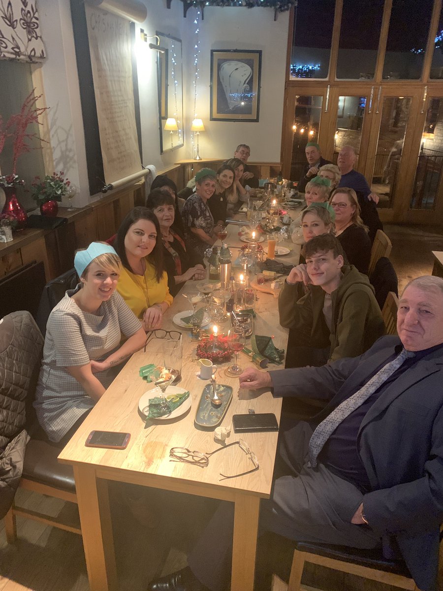 TemeValLaundry's tweet photo. Lovely staff Christmas meal at The Queens in Ludlow! https://t.co/sDEBv6e10r