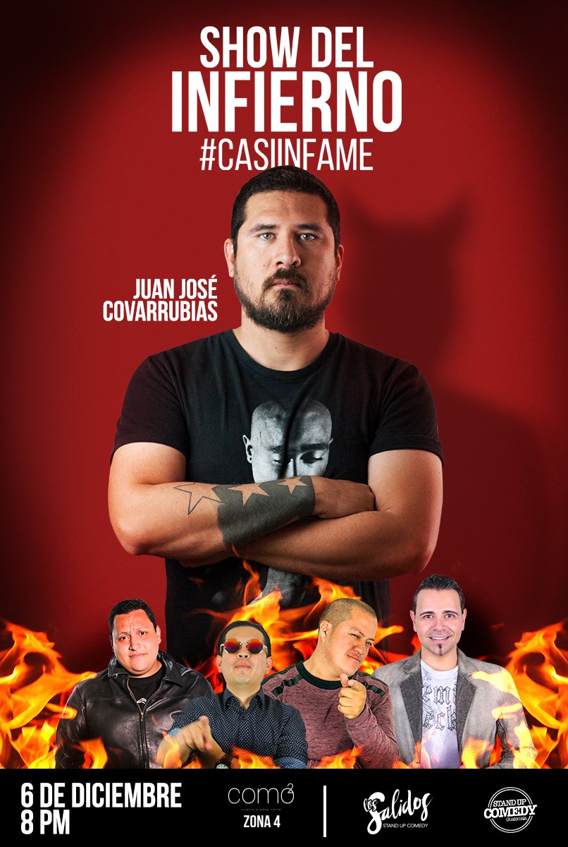 amaya_ariel's tweet photo. Este Jueves dejate TENTAR con el Show del Infierno #CasiInfame
Cash Luna ya confirmó "que no viene"… porque tiene algunos pendientes Financieros! (CUAC) 

Desde MEXICO y Comedy Central JUAN JOSÉ COVARRUBIAS
Nos vemos a las 8PM en @como2z4 ² https://t.co/0aE8FJLT1r