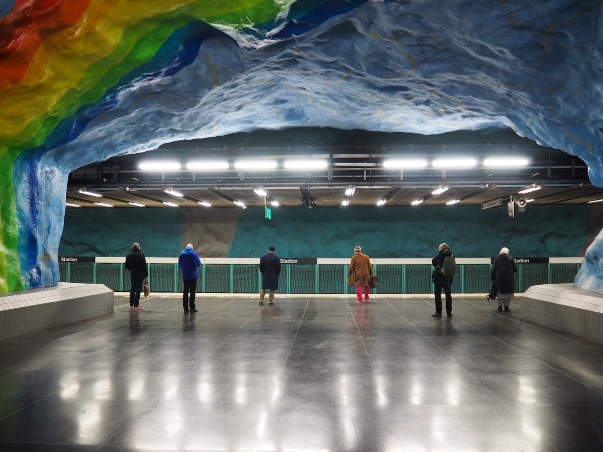 Stockholm metro #tunnelbanan #undergroundart