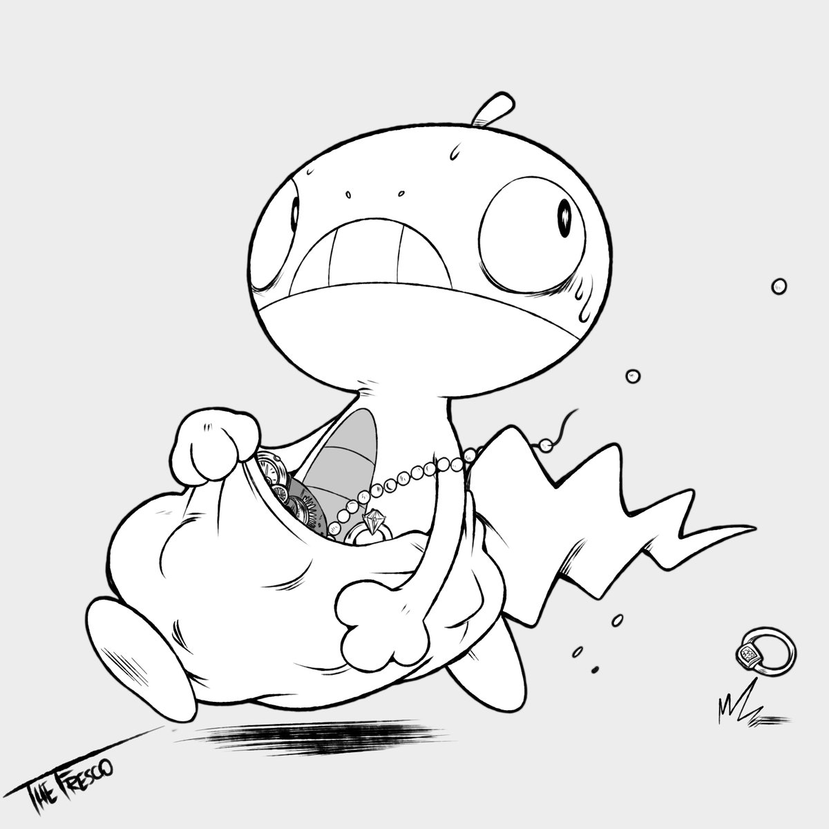 Scraggy Pokemon Fan Art