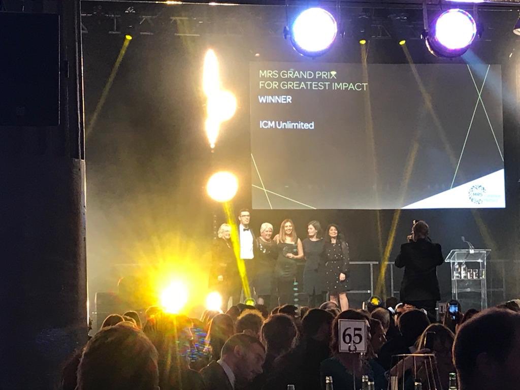 TweetMRS's tweet image. The MRS Grand Prix for Greatest Impact goes to @ICMResearch for the participatory approach they took to their work on measuring the socio-economic impact of changes to PIP eligibly criteria for people living with MS. Well done! #MRSawards