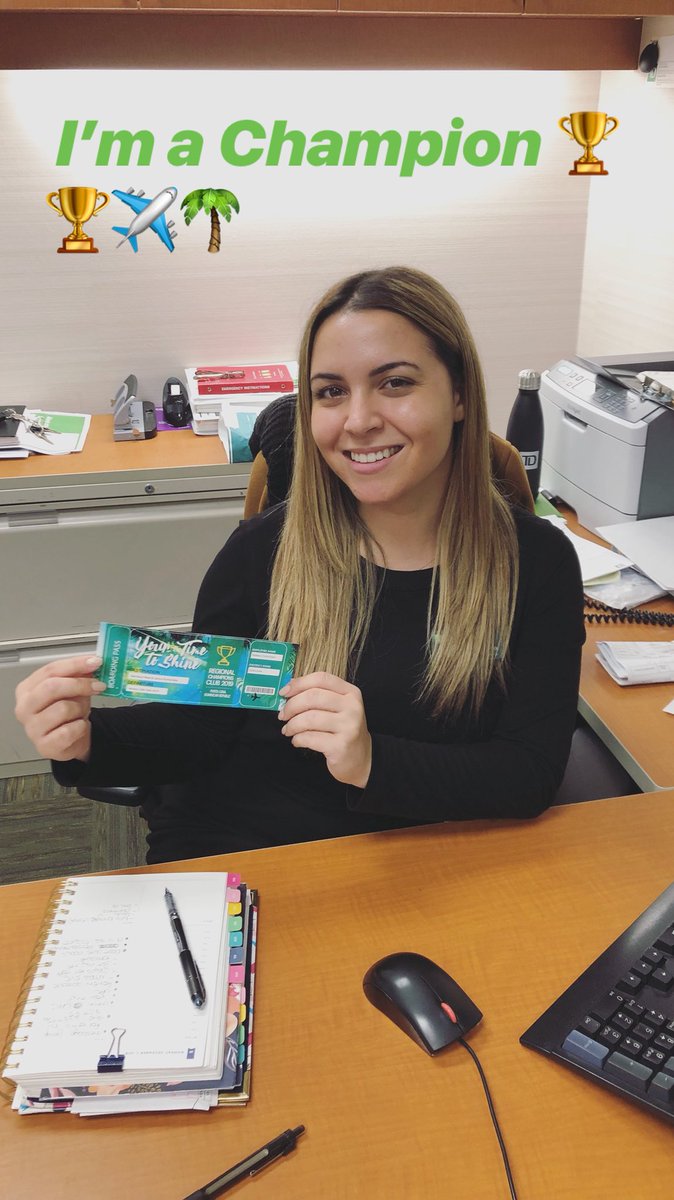 MelissaC_TD's tweet photo. Such an honour being nominated for Champions! Thank you Thank you! I’m going to Champions!!! 🏆✈️🌴😎 #EtobicokeChampion #TDChampions @yousefbarghi_TD @PeterStajan_TD https://t.co/XLd3QORk0Q