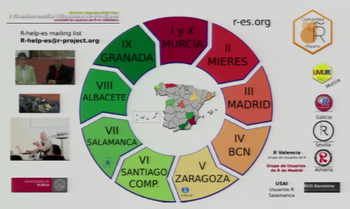 xjurum's tweet photo. 10 años de Jornadas de Ususri@s de R en España!, ¡qué gusto!, orgullo y satisfacción de  formar parte de este movimiento inclusivo. @R_Hisp  #XJRes. Pronto estarán disponibles las foros y materiales del evento. Nos vemos en Madrid 2019! #XIJRes https://t.co/LAr4Lwh02i