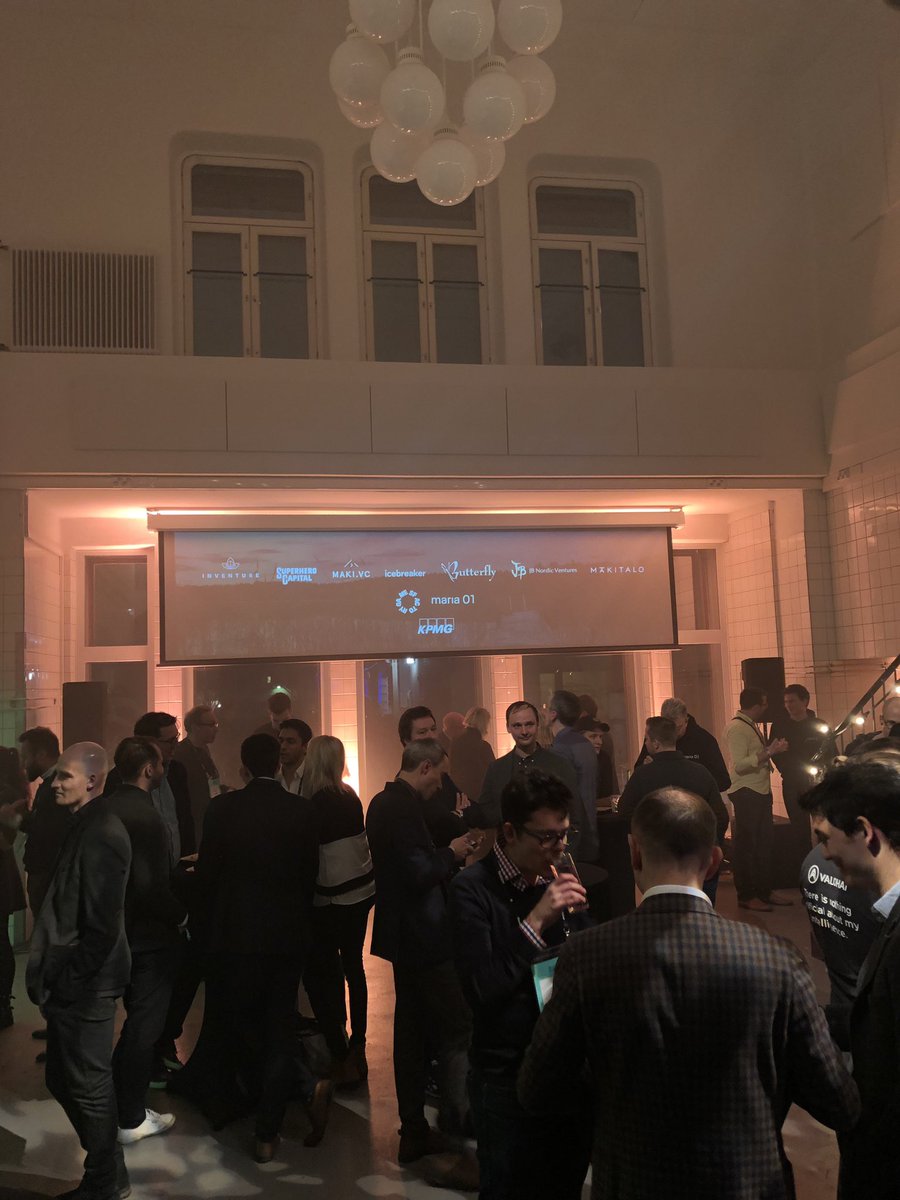 CHjelseth's tweet photo. Great first day at #slush18. Thank you #maria01 and @inventureVC for hosting a successful evening event👏 Looking forward to day 2 and meeting many interesting FinTechs - let the game begin! @finstartnordic https://t.co/fBtKzLFvRM
