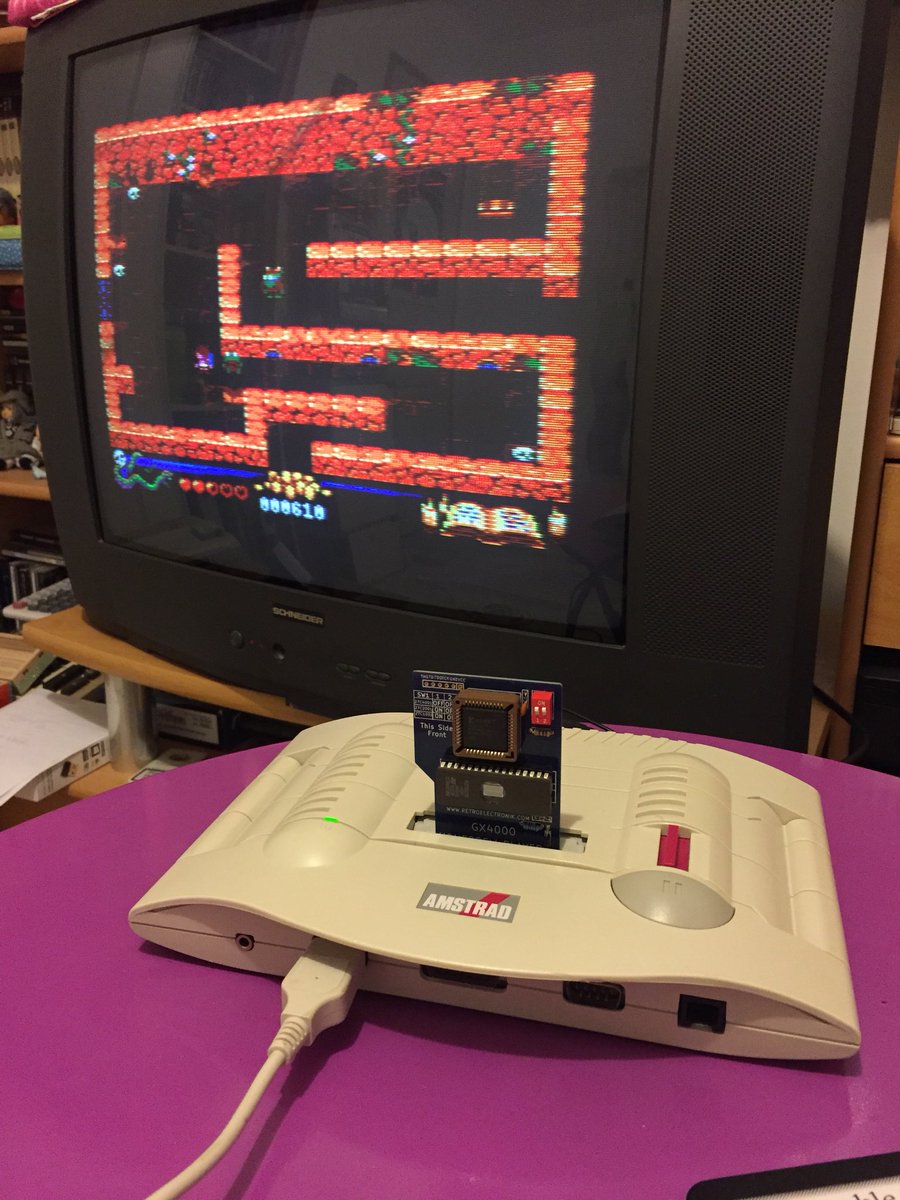 cgdaft61's tweet photo. @StudiosTod : final test of your modified sources ! And on real GX4000 , test controls and checkpoints looks fine.  I will give the CPR file tomorrow 😇#cpcretrodev #cpctelera #amstrad #amstradiens https://t.co/SgKPnygjVw