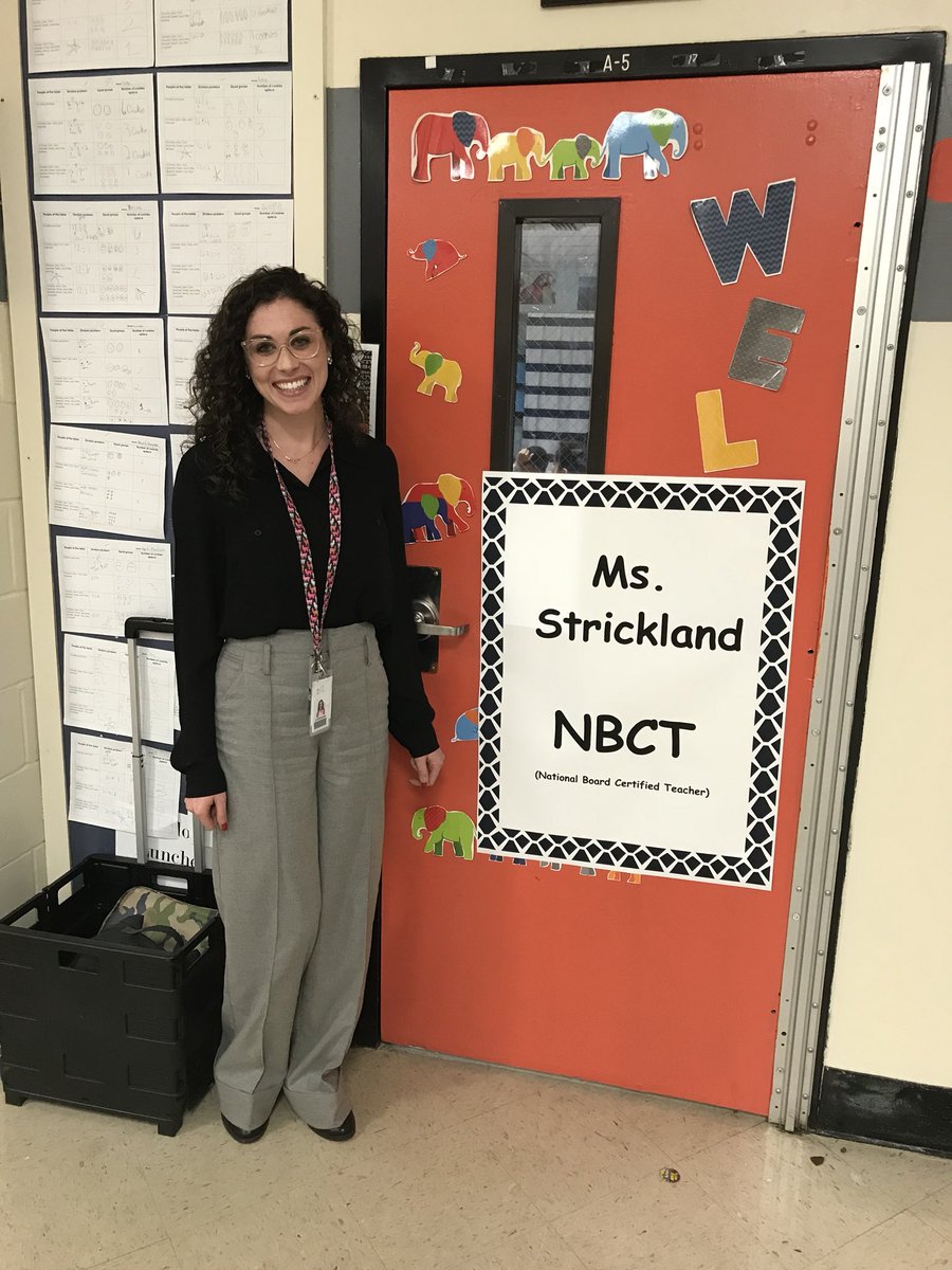 Congratulations to Ms. Strickland on earning National Board Certification!! @hstrickland615 #CPESstrong #StudentFocused