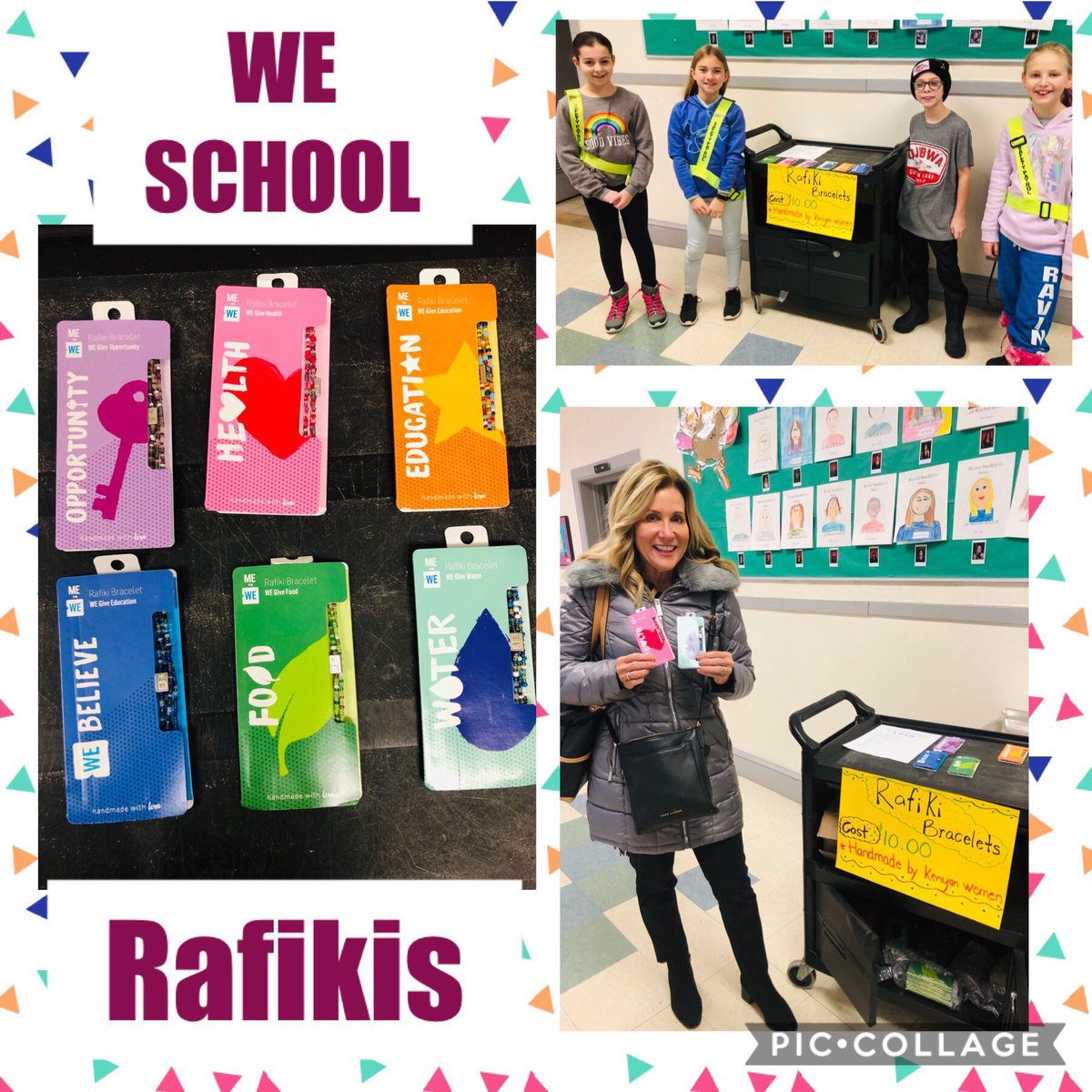 RaviniaSchool's tweet photo. Students stood in line this morning to support our @WEMovement Global initiative. Students can buy their Rafiki bracelets all month! #RaviniaRocks #engage112 #onthewaitlist https://t.co/M8GRFV6Af0